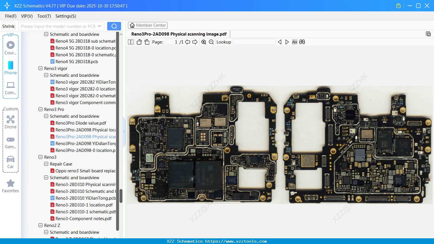 OPPO Reno3Pro-2AD098 Physical Scanning Image